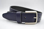 split lederen donker blauwe kinder riem