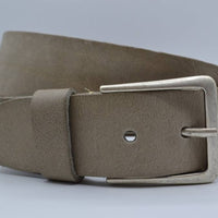 mooie taupe vintage volnerf jeansriem