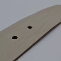 4,5cm echt lederen casual ecru riem.