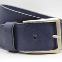 mooie blauwe vintage volnerf jeansriem 