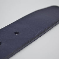 mooie blauwe vintage volnerf jeansriem 