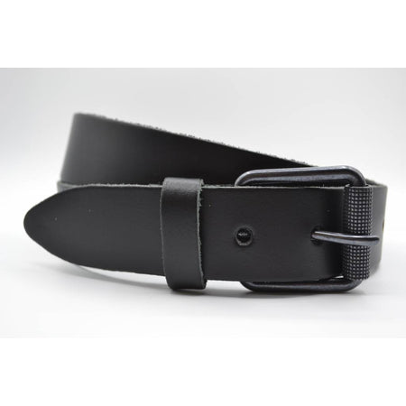 split lederen 40mm zwarte casual riem
