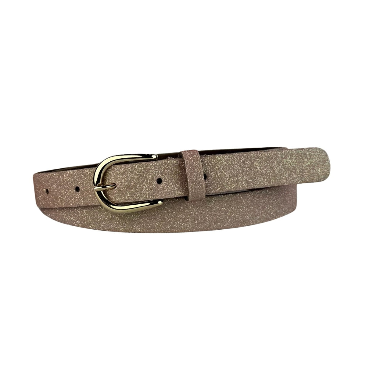 Roze glitter riem.