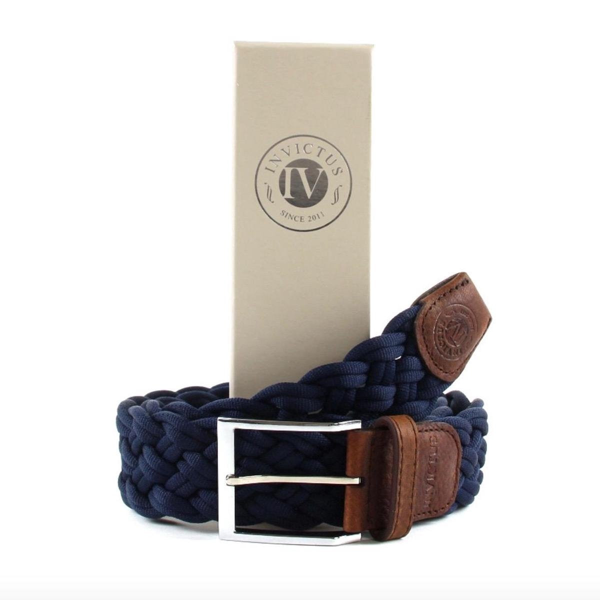 Blauwe nette gevlochten riem
