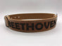 Hondenhalsband 50cm cognac echt Italiaans leer
