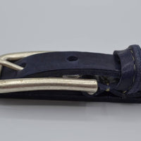 blauwe 20mm brede riem met speelse lus