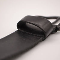 Zwarte Jeans riem met slingerpunt