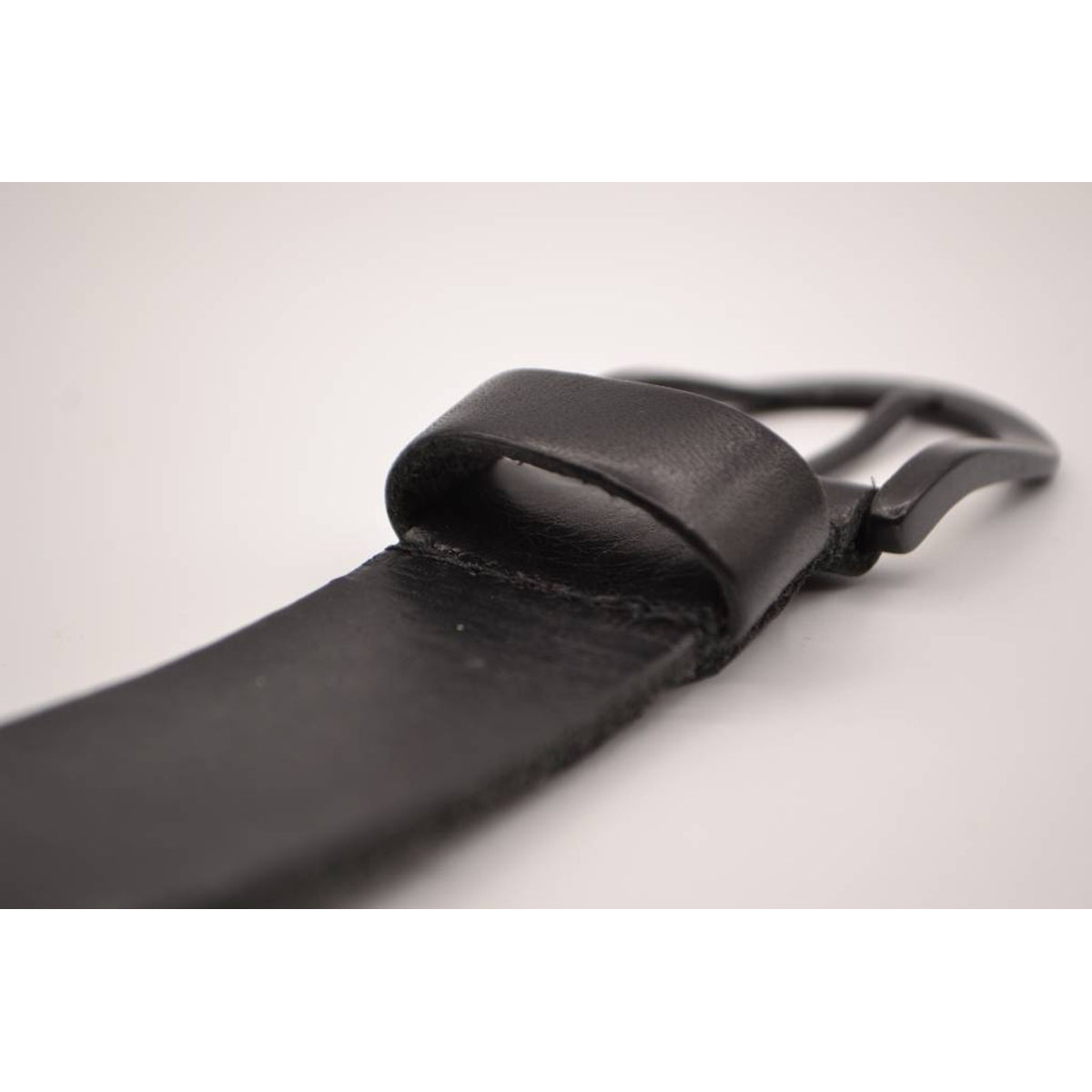Zwarte Jeans riem met slingerpunt