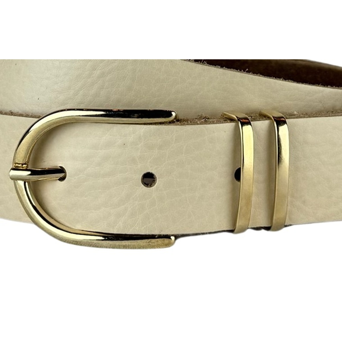 Beige 3cm brede riem .