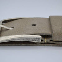 mooie taupe vintage volnerf jeansriem
