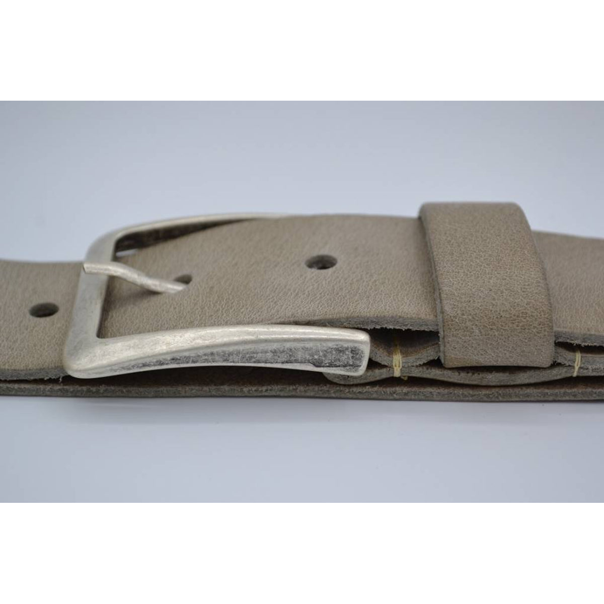mooie taupe vintage volnerf jeansriem