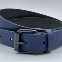 Blauwe stoere kinderriem