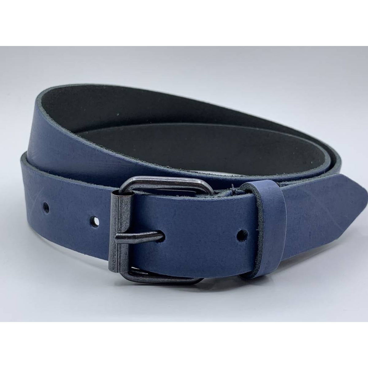 Blauwe stoere kinderriem