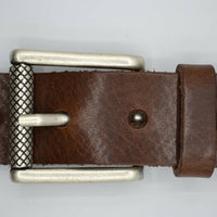 bruine italiaans volnerf lederen casual riem