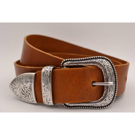 4cm western cognac volnerf lederen riem