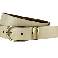 Beige 3cm brede riem .