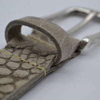 3cm taupe italiaans volnerf lederen casual riem
