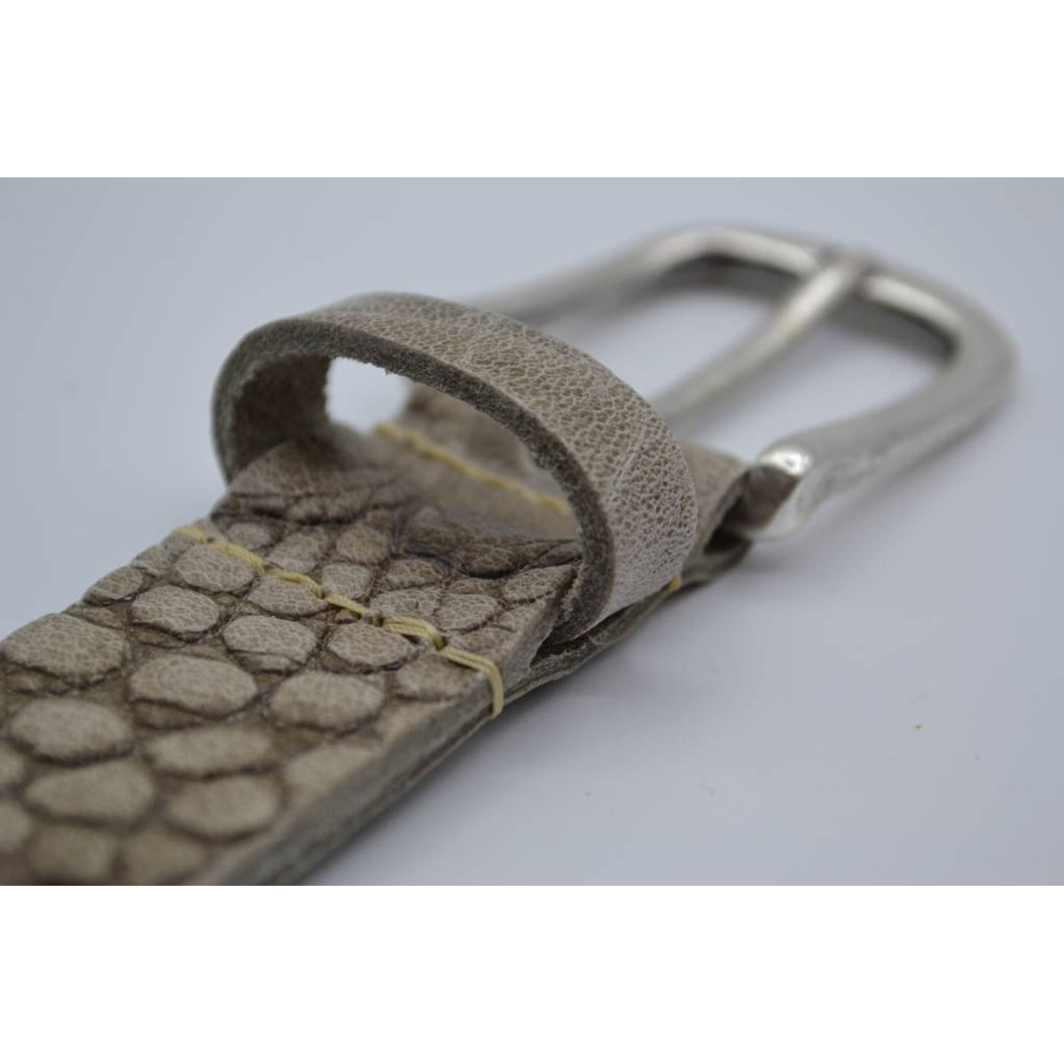 3cm taupe italiaans volnerf lederen casual riem