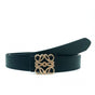 Zwarte PU vegan leather riem.