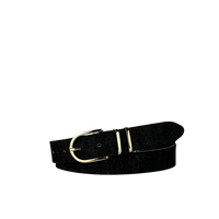 Zwarte suede 3cm brede riem