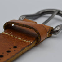 4cm cognac diep gelaserde volnerf riem 