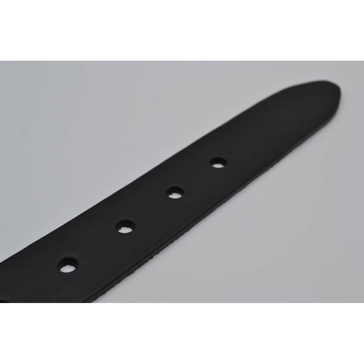 zwarte italiaans volnerf lederen casual riem