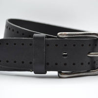 4cm zwarte diep gelaserde volnerf riem