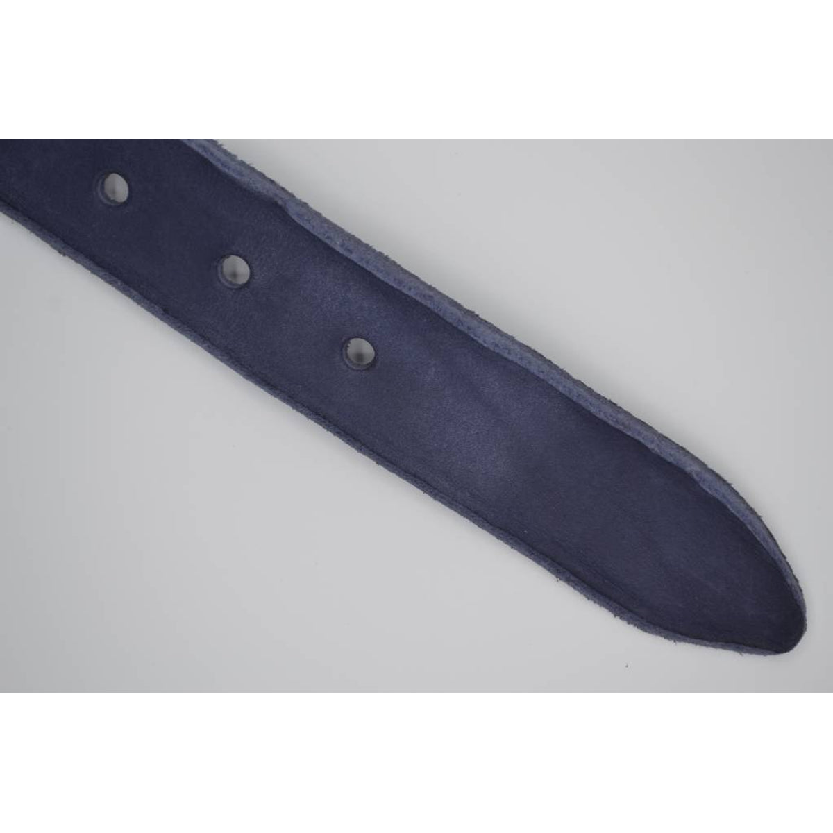 blauwe italiaans lederen casual riem
