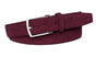 Bordeaux rode suede 35mm brede riem.