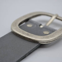 4cm grijze split lederen riem.