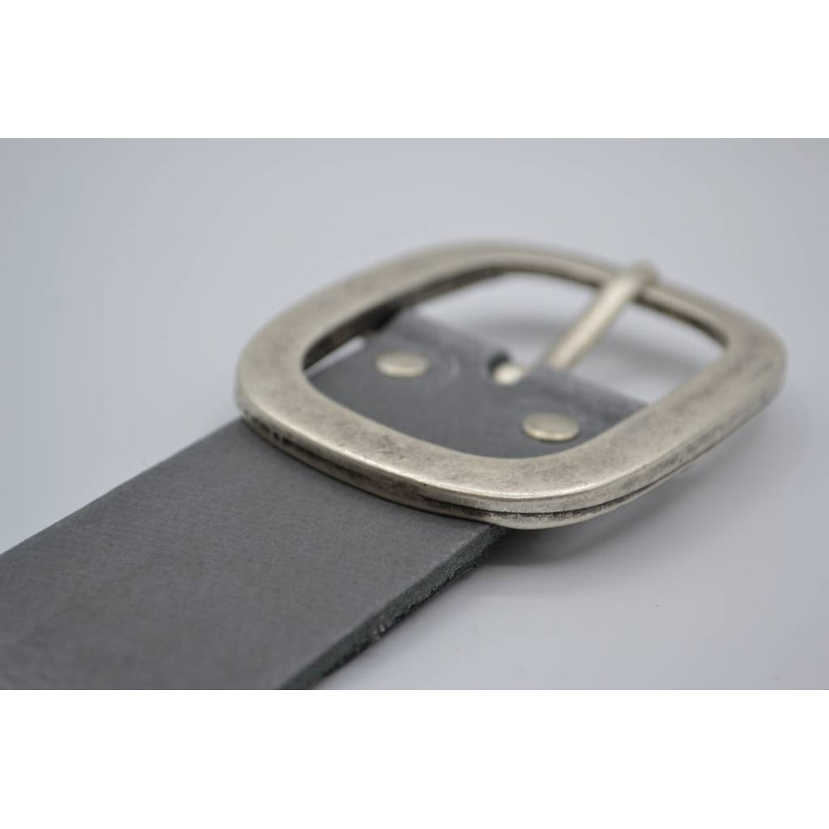 4cm grijze split lederen riem.