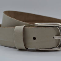 split lederen ecru kinder riem 