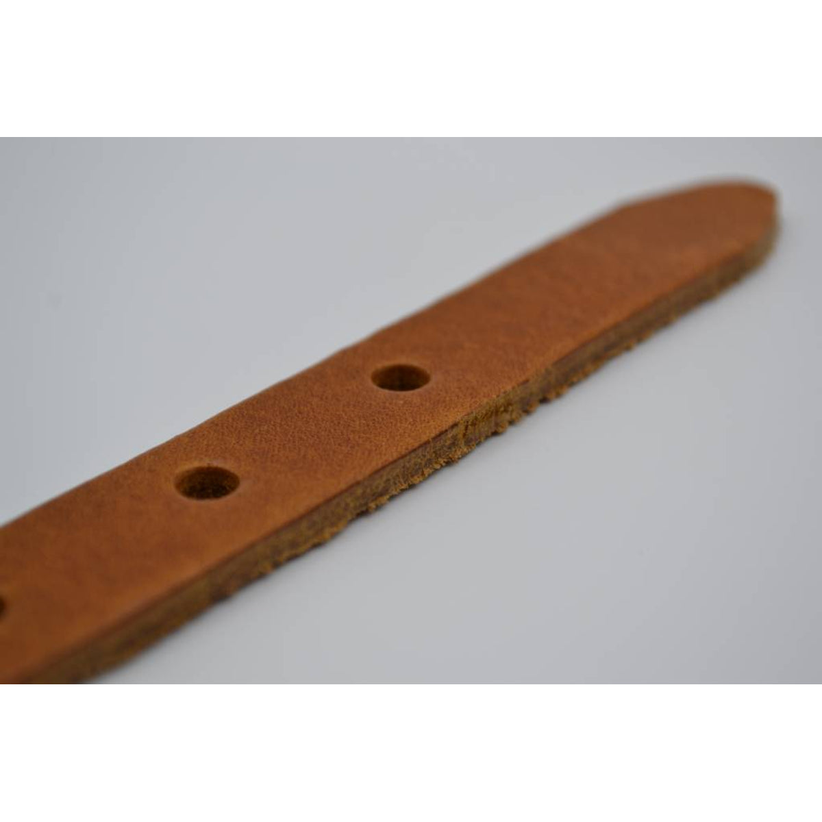 cognac 20mm brede riem met speelse lus