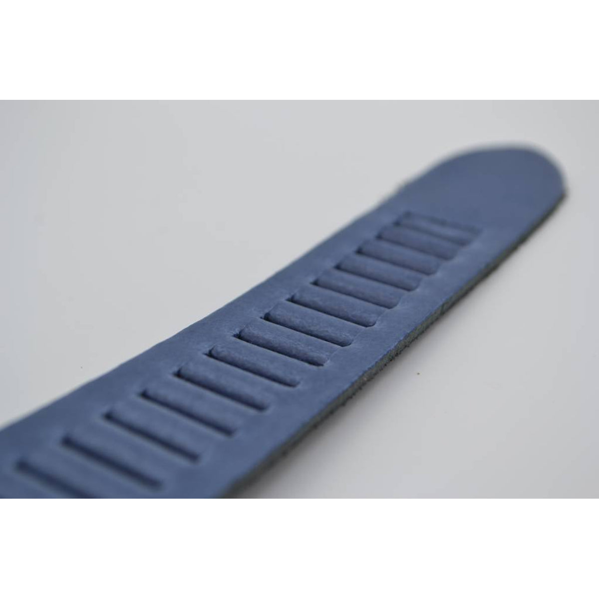 split lederen 30mm blauwe casual perforatie riem