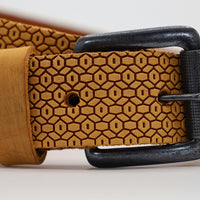 Printriem van echt cognac leer