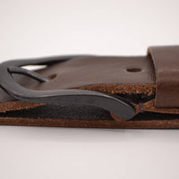 Bruine Jeans riem met slingerpunt