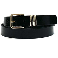 Joss mode 2.5 cm brede riem met gouden lussen en gesp .