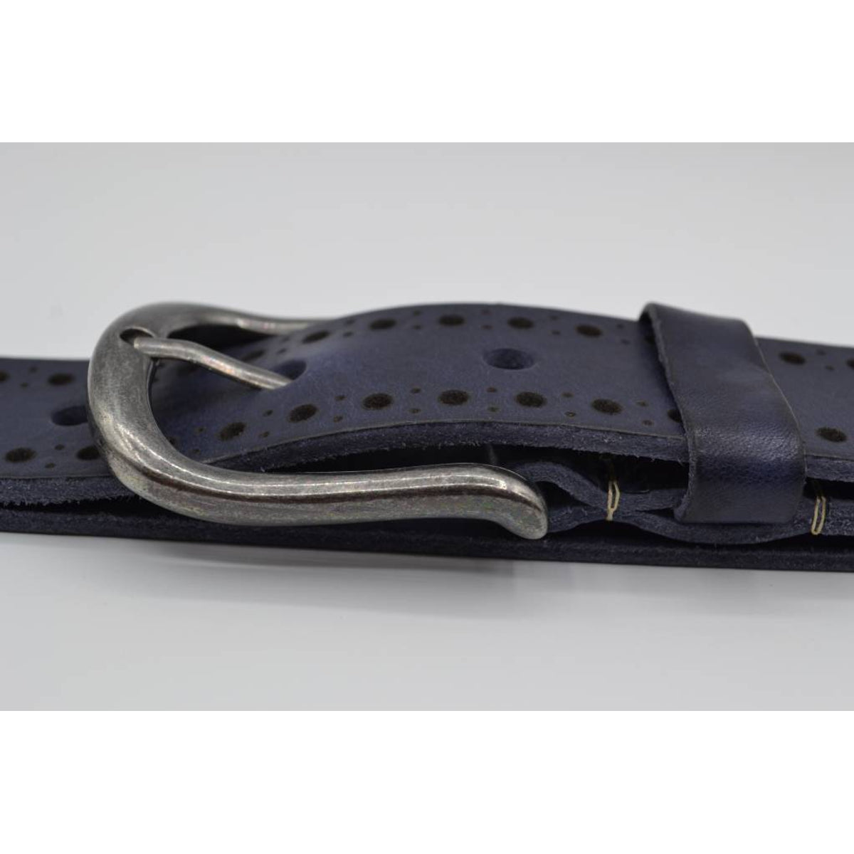 4cm blauwe diep gelaserde volnerf riem