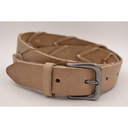 Taupe 3cm brede unieke riem