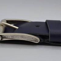 4,5cm echt lederen casual donker blauwe riem.