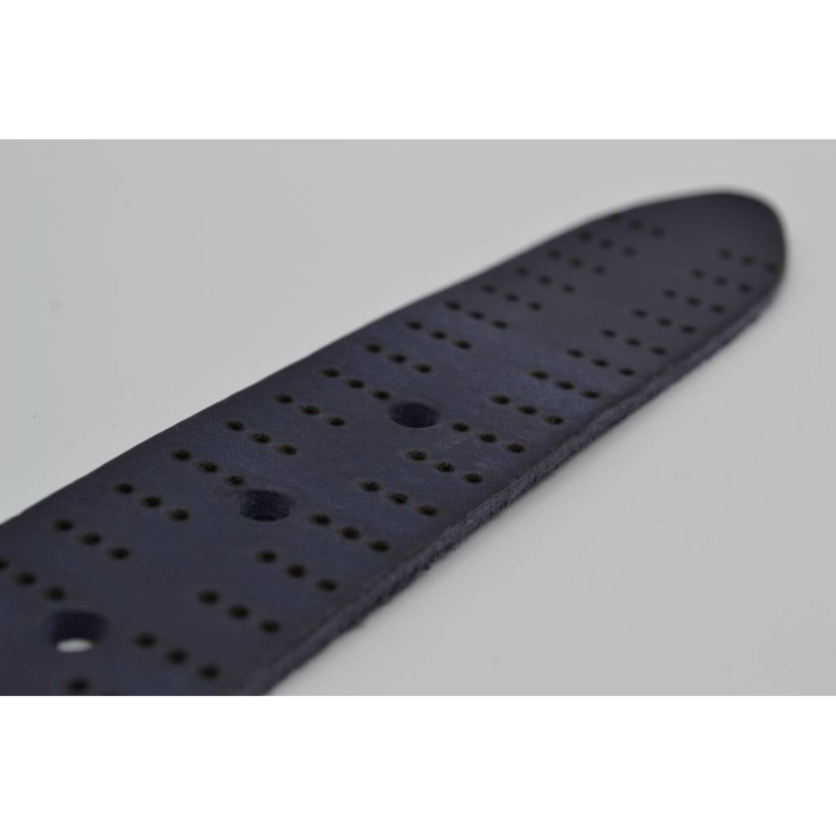 4cm triple dot gelaserde blauwe volnerf lederen riem