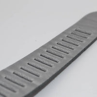 split lederen 30mm grijze casual perforatie riem 