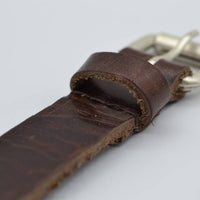 Bruine 20mm brede riem met bolstuds 
