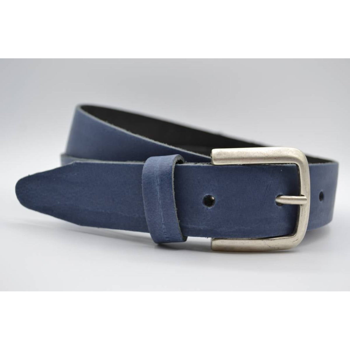 split lederen  blauwe dames/heren riem
