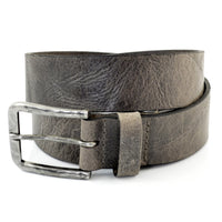 Bruin kreuk leer riem.