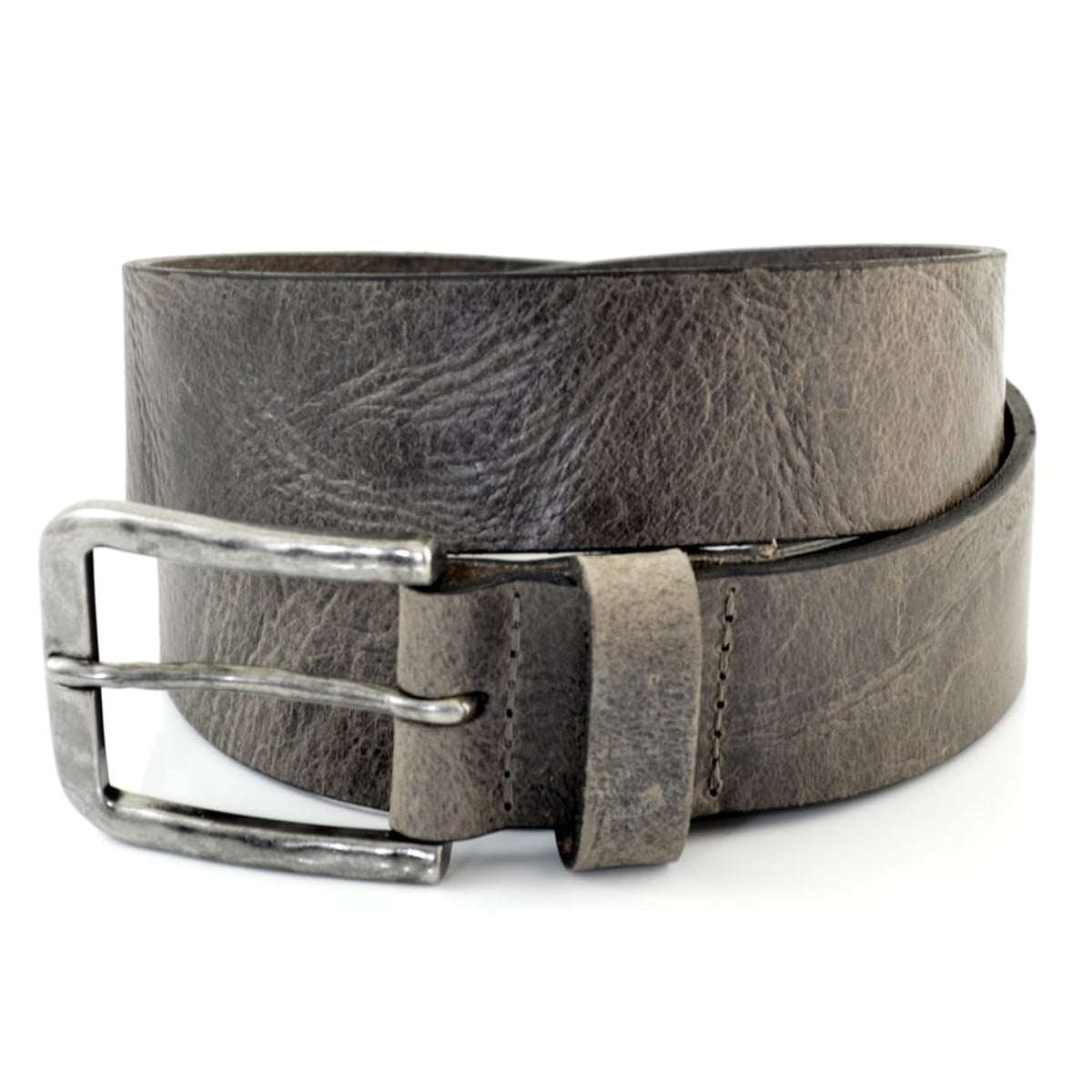 Bruin kreuk leer riem.