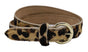 Panter print riem met gouden gesp.