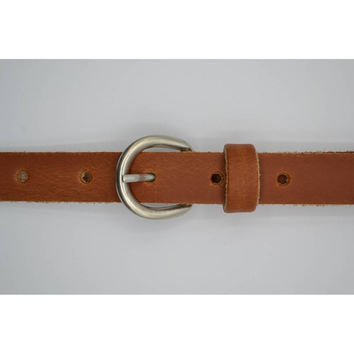 cognac echt lederen dames riem
