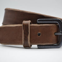 bruine italiaans lederen casual riem