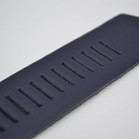 split lederen 40mm donker blauwe casual perforatie riem